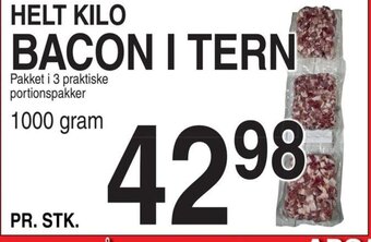 ABC Lavpris HELT KILO BACON I TERSLAGTER NORLYK ER HELE ABC LAVPRIS' SLAGTER! tilbud