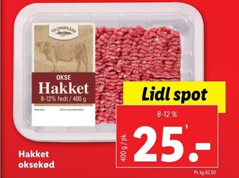 Lidl Hakket oksekød tilbud