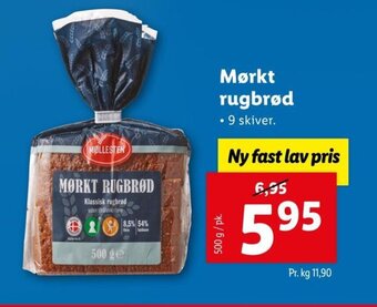 Lidl Mørkt rugbrød tilbud