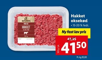 Lidl Hakket oksekød tilbud