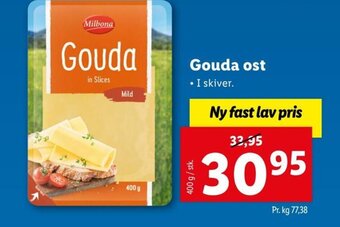 Lidl Gouda ost tilbud
