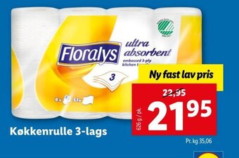 Lidl Køkkenrulle 3-lags tilbud