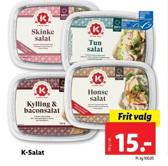 Lidl K-Salat tilbud