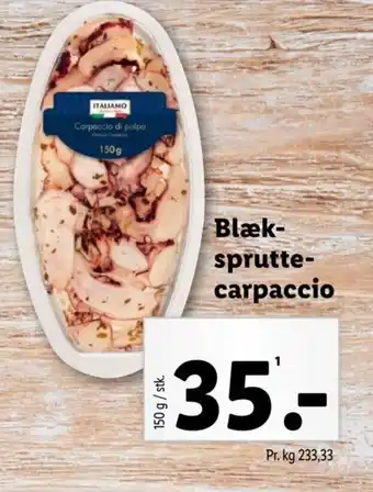 Lidl Blæk- sprutte- carpaccio tilbud