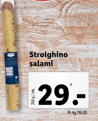 Lidl Strolghino salami tilbud