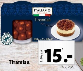 Lidl Tiramisu tilbud