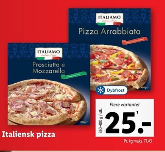 Lidl Italiensk pizza tilbud