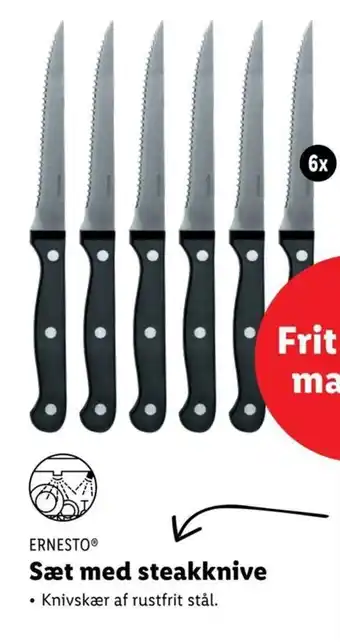 Lidl Sæt med steakknive tilbud