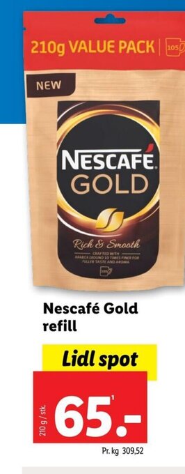 Lidl Nescafé Gold refill tilbud