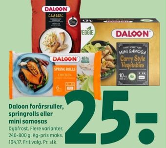 Coop 365 Daloon forårsruller tilbud