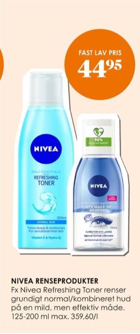 Matas Nivea renseprodukter tilbud
