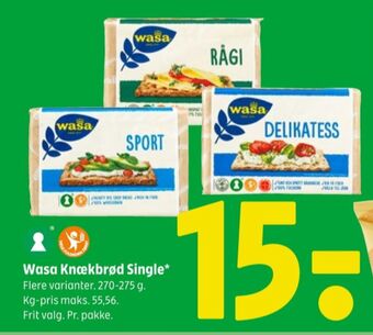Coop 365 Wasa knækbrød tilbud