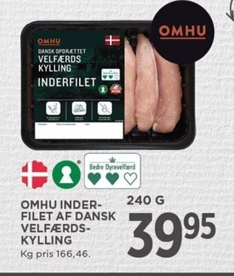 OMHU INDER-FILET AF DANSK VELFÆRDS-KYLLING