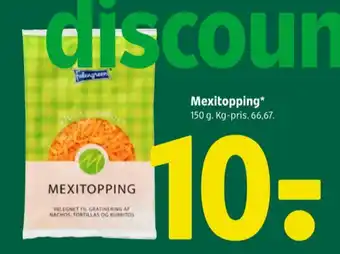 Coop 365 Falengreen revet ost mexitopping tilbud