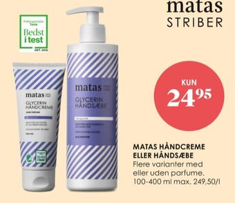 Matas Matas håndcreme tilbud