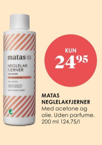 Matas Matas neglelakfjerner tilbud