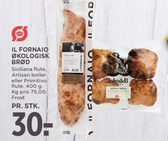 MENY IL FORNAIO ØKOLOGISK BRØD tilbud
