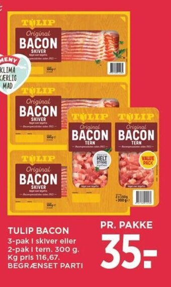 MENY TULIP BACON tilbud
