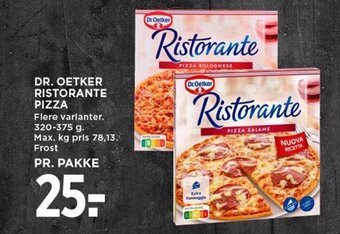 MENY DR. OETKER RISTORANTE PIZZA tilbud