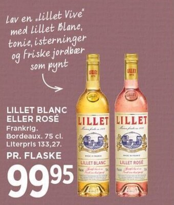 MENY LILLET BLANC ELLER ROSÉ tilbud