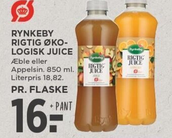 MENY RYNKEBY RIGTIG ØKOLOGISK JUICE tilbud