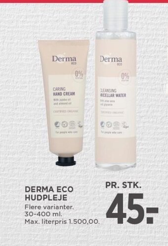 MENY DERMA ECO HUDPLEJE tilbud