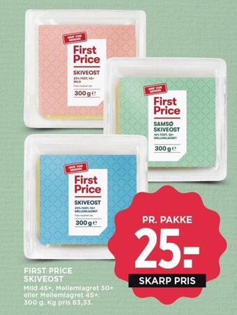 MENY FIRST PRICE SKIVEOST tilbud
