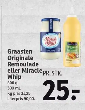SPAR Graasten Originale Remoulade eller Miracle Whip tilbud