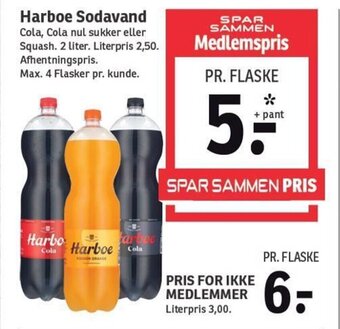 SPAR Harboe Sodavand tilbud