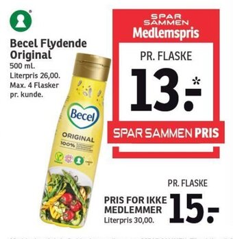 SPAR Becel Flydende Original tilbud