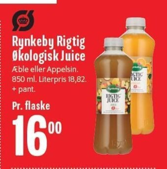 Min Købmand Rynkeby Rigtig Økologisk Juice tilbud