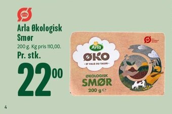 Min Købmand Arla Økologisk Smør tilbud