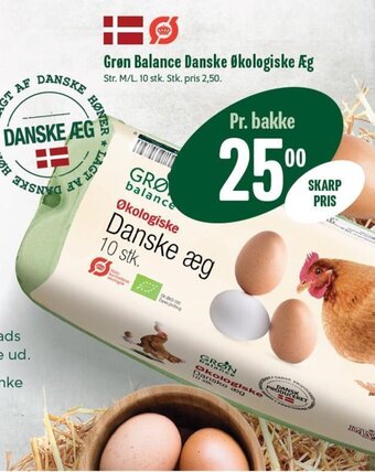 Min Købmand Grøn Balance Danske Økologiske Æg tilbud