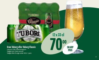 Min Købmand Grøn Tuborg eller Tuborg Classic tilbud