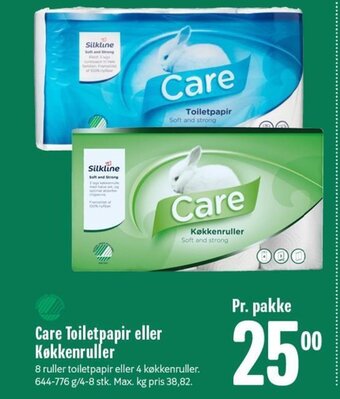 Min Købmand Care Toiletpapir eller Køkkenruller tilbud