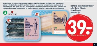 REMA 1000 Danske kystmakrelfileter eller hele flåede skærisinger 400-500 g tilbud