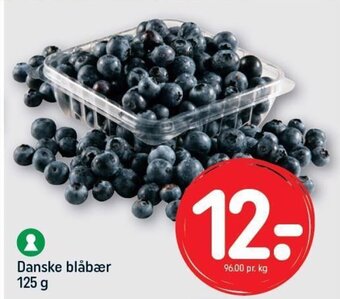REMA 1000 Danske blåbær 125 g tilbud