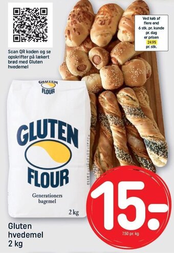 Gluten hvedemel 2 kg