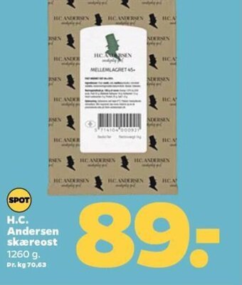 Netto HC ANDERSEN Skaereost tilbud