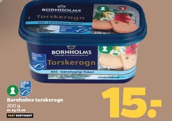 Netto Bornholms torskerogn 200 g. tilbud