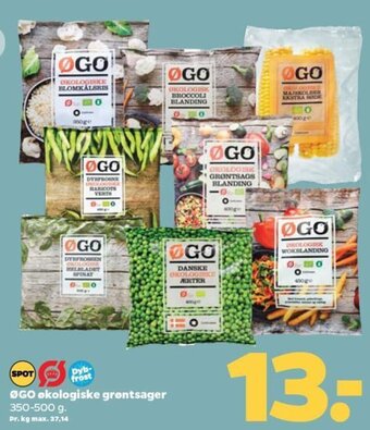 Netto ØGO økologiske grøntsager tilbud