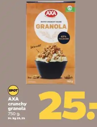 Netto AXA crunchy granola 750 g. tilbud