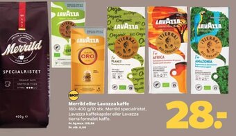 Netto Merrild eller Lavazza kaffe tilbud