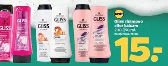 Netto Gliss shampoo eller balsam 200-250 ml. tilbud