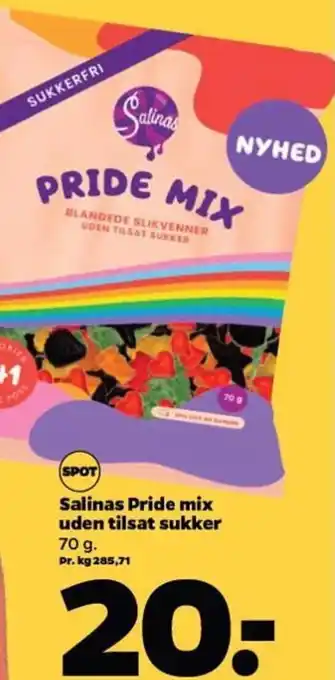 Netto Salinas Pride mix uden tilsat sukker tilbud