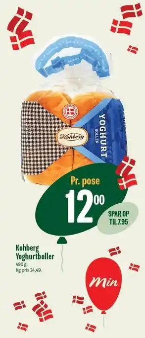 Min Købmand Kohberg Yoghurtboller 490g tilbud