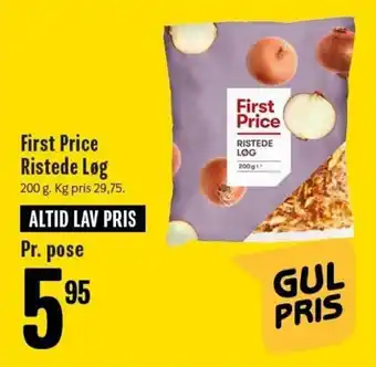 Min Købmand First Price Ristede Løg 200g tilbud