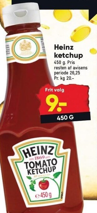 Bilka Heinz ketchup tilbud