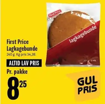 Min Købmand First Price Lagkagebunde 240g tilbud