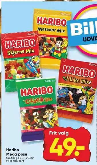 Bilka Haribo mega pose tilbud